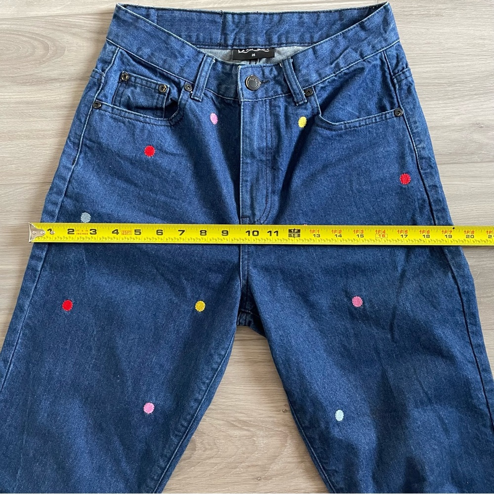 Lazy Oaf Rainbow Dotted Jeans - Picture 4 of 9